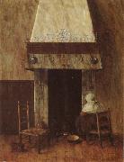 Jacobus Vrel, An Old Woman at he Fireplace
